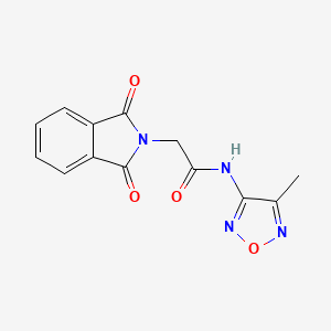 2-(1,3-dioxo-1,3-dihydro-2H-isoindol-2-yl)-N-(4-methyl-1,2,5-oxadiazol-3-yl)acetamide