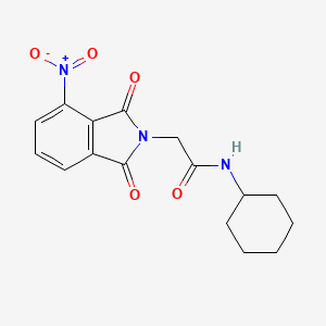 Acetamide, 2-(1,3-dihydro-4-nitro-1,3-dioxoisoindol-2-yl)-N-cyclohexyl-