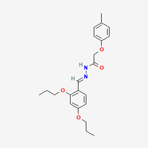 N'-[(E)-(2,4-dipropoxyphenyl)methylidene]-2-(4-methylphenoxy)acetohydrazide