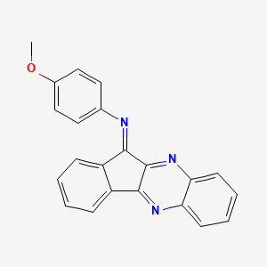 N-[(11Z)-11H-indeno[1,2-b]quinoxalin-11-ylidene]-4-methoxyaniline