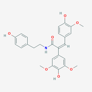 molecular formula C26H27NO7 B115429 (E)-Squamosamide CAS No. 142750-35-4