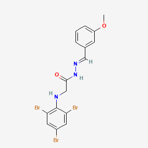 N'-[(E)-(3-Methoxyphenyl)methylidene]-2-[(2,4,6-tribromophenyl)amino]acetohydrazide