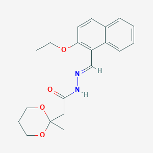 N'-[(E)-(2-ethoxynaphthalen-1-yl)methylidene]-2-(2-methyl-1,3-dioxan-2-yl)acetohydrazide