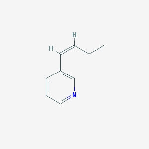 molecular formula C9H11N B115430 3-[(Z)-but-1-enyl]pyridine CAS No. 142505-10-0