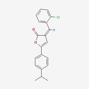 (3Z)-3-(2-chlorobenzylidene)-5-[4-(propan-2-yl)phenyl]furan-2(3H)-one