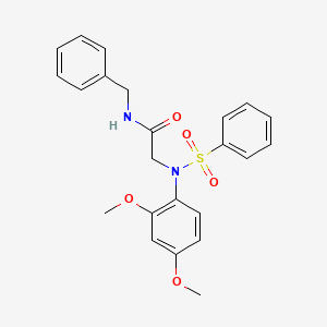 N-Benzyl-2-[N-(2,4-dimethoxyphenyl)benzenesulfonamido]acetamide