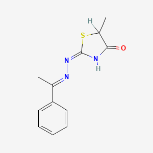 5-Methyl-1,3-thiazolidine-2,4-dione 2-[(1-phenylethylidene)hydrazone]