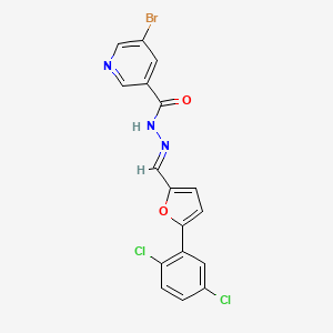 5-Bromo-N'-[(E)-[5-(2,5-dichlorophenyl)furan-2-YL]methylidene]pyridine-3-carbohydrazide