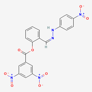 2-{(Z)-[2-(4-nitrophenyl)hydrazinylidene]methyl}phenyl 3,5-dinitrobenzoate