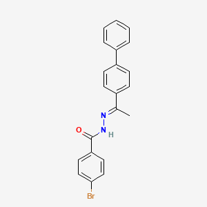 N'-[(1E)-1-(biphenyl-4-yl)ethylidene]-4-bromobenzohydrazide