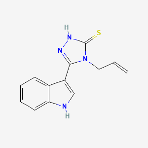 (5Z)-5-indol-3-ylidene-4-prop-2-enyl-1,2,4-triazolidine-3-thione