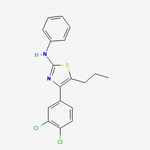 4-(3,4-dichlorophenyl)-N-phenyl-5-propyl-1,3-thiazol-2-amine