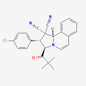 (2R,3R,10bS)-2-(4-chlorophenyl)-3-(2,2-dimethylpropanoyl)-2,3-dihydropyrrolo[2,1-a]isoquinoline-1,1(10bH)-dicarbonitrile