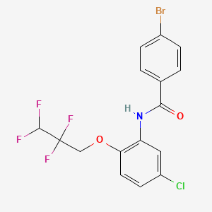 4-bromo-N-[5-chloro-2-(2,2,3,3-tetrafluoropropoxy)phenyl]benzamide