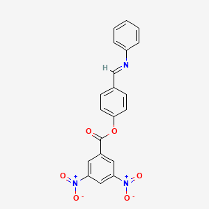 4-[(E)-(phenylimino)methyl]phenyl 3,5-dinitrobenzoate