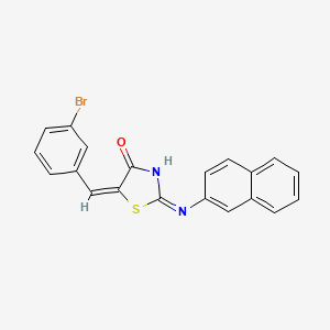 5-(3-Bromobenzylidene)-2-(2-naphthylimino)-1,3-thiazolidin-4-one