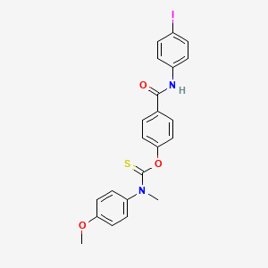 O-{4-[(4-iodophenyl)carbamoyl]phenyl} (4-methoxyphenyl)methylcarbamothioate