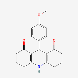 9-(4-methoxyphenyl)-3,4,6,7,9,10-hexahydroacridine-1,8(2H,5H)-dione