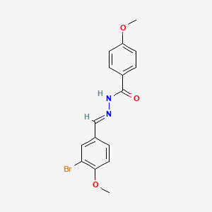 N'-[(E)-(3-bromo-4-methoxyphenyl)methylidene]-4-methoxybenzohydrazide