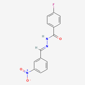 4-Fluoro-N'-[(E)-(3-nitrophenyl)methylidene]benzohydrazide