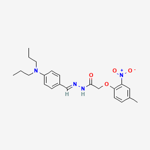 N'-{(E)-[4-(dipropylamino)phenyl]methylidene}-2-(4-methyl-2-nitrophenoxy)acetohydrazide