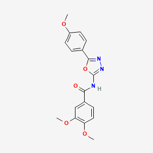 3,4-dimethoxy-N-[5-(4-methoxyphenyl)-1,3,4-oxadiazol-2-yl]benzamide