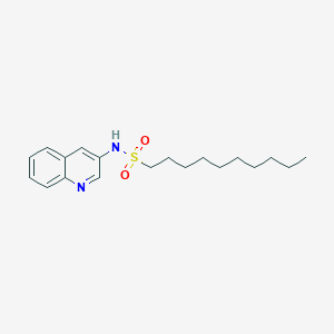 N-(quinolin-3-yl)decane-1-sulfonamide