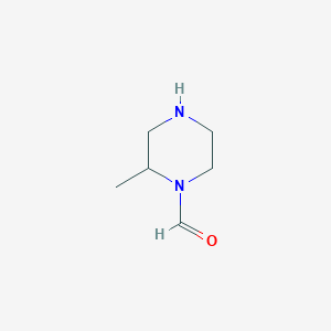 molecular formula C6H12N2O B115447 2-Methylpiperazine-1-carbaldehyde CAS No. 143411-78-3