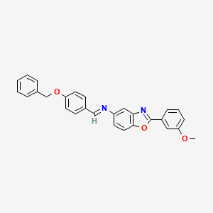 N-{(E)-[4-(benzyloxy)phenyl]methylidene}-2-(3-methoxyphenyl)-1,3-benzoxazol-5-amine