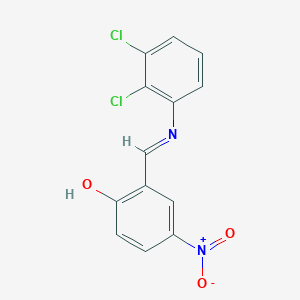 molecular formula C13H8Cl2N2O3 B11544733 Phenol, 2-(2,3-dichlorophenyliminomethyl)-4-nitro- 