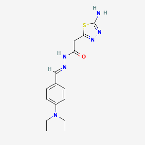 2-(5-Amino-1,3,4-thiadiazol-2-YL)-N'-[(E)-[4-(diethylamino)phenyl]methylidene]acetohydrazide