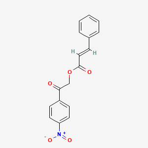 2-(4-nitrophenyl)-2-oxoethyl (2E)-3-phenylprop-2-enoate