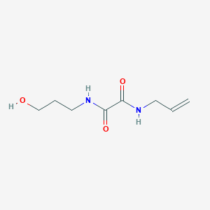 molecular formula C8H14N2O3 B11544856 N-(3-hydroxypropyl)-N'-(prop-2-en-1-yl)ethanediamide 