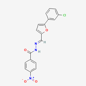 N'-[(E)-[5-(3-Chlorophenyl)furan-2-YL]methylidene]-4-nitrobenzohydrazide