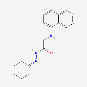 N'-cyclohexylidene-2-(1-naphthylamino)acetohydrazide