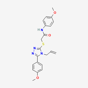 N-(4-methoxyphenyl)-2-{[5-(4-methoxyphenyl)-4-(prop-2-en-1-yl)-4H-1,2,4-triazol-3-yl]sulfanyl}acetamide