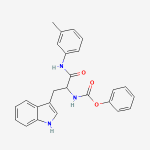 molecular formula C25H23N3O3 B11544924 N-(3-methylphenyl)-Nalpha-(phenoxycarbonyl)tryptophanamide 