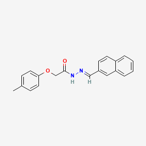 molecular formula C20H18N2O2 B11544935 2-(4-methylphenoxy)-N'-[(E)-naphthalen-2-ylmethylidene]acetohydrazide 