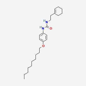 molecular formula C25H40N2O2 B11544976 1-[2-(Cyclohex-1-en-1-yl)ethyl]-3-[4-(decyloxy)phenyl]urea 