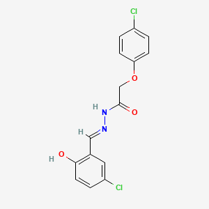 N'-[(E)-(5-chloro-2-hydroxyphenyl)methylidene]-2-(4-chlorophenoxy)acetohydrazide