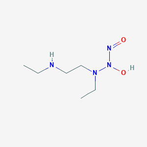 molecular formula C6H16N4O2 B115454 N-[ethyl-[2-(ethylamino)ethyl]amino]-N-hydroxynitrous amide CAS No. 146724-89-2