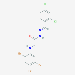 N'-[(E)-(2,4-Dichlorophenyl)methylidene]-2-[(2,4,5-tribromophenyl)amino]acetohydrazide