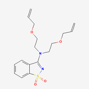 1,1-dioxo-N,N-bis(2-prop-2-enoxyethyl)-1,2-benzothiazol-3-amine