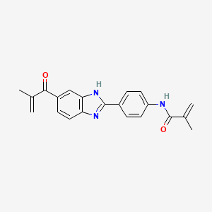 2-methyl-N-{4-[5-(2-methylacryloyl)-1H-benzimidazol-2-yl]phenyl}prop-2-enamide