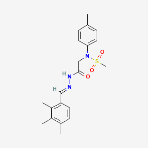 N-(4-Methylphenyl)-N-({N'-[(E)-(2,3,4-trimethylphenyl)methylidene]hydrazinecarbonyl}methyl)methanesulfonamide