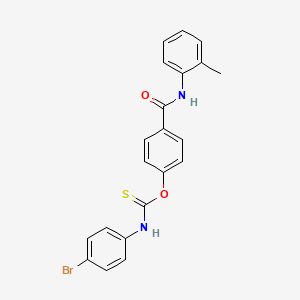 O-{4-[(2-methylphenyl)carbamoyl]phenyl} (4-bromophenyl)carbamothioate