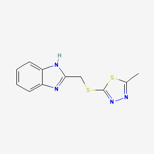 2-(1H-benzimidazol-2-ylmethylsulfanyl)-5-methyl-1,3,4-thiadiazole