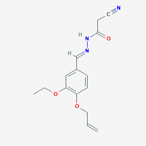 2-Cyano-N'-[(E)-[3-ethoxy-4-(prop-2-EN-1-yloxy)phenyl]methylidene]acetohydrazide