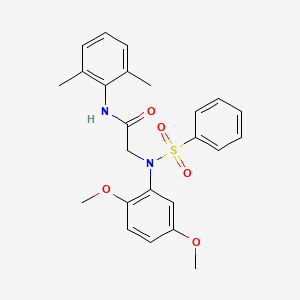 2-[N-(2,5-Dimethoxyphenyl)benzenesulfonamido]-N-(2,6-dimethylphenyl)acetamide