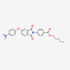 pentyl 4-[5-(4-aminophenoxy)-1,3-dioxo-1,3-dihydro-2H-isoindol-2-yl]benzoate